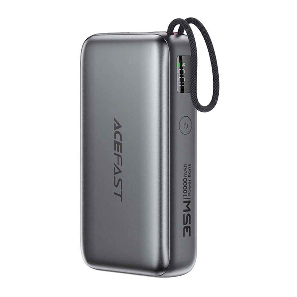 Ekstern batteri Acefast M32, 10000mAh, 35W, PD, 2 x USB-C, Grå
