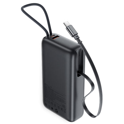 Ekstern batteri Acefast M34, 20000mAh, 45W, QC + PD, 1 x USB-A - 2 x USB-C, Grå
