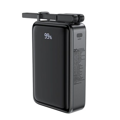 Ekstern batteri Acefast M4, 20000mAh, 67W, PD, 1 x USB-A - 2 x USB-C, Svart