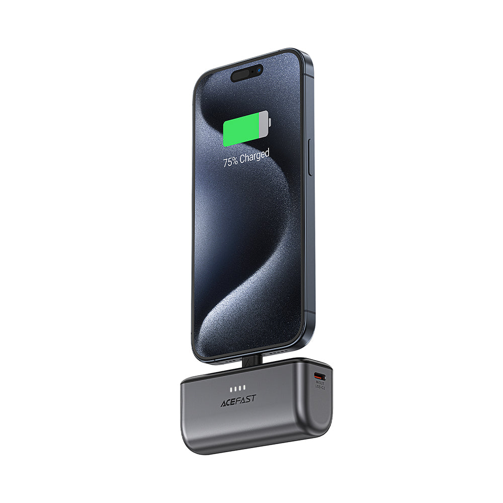 Ekstern batteri Acefast M9, 5000mAh, 20W, PD, 2 x USB-C, svart
