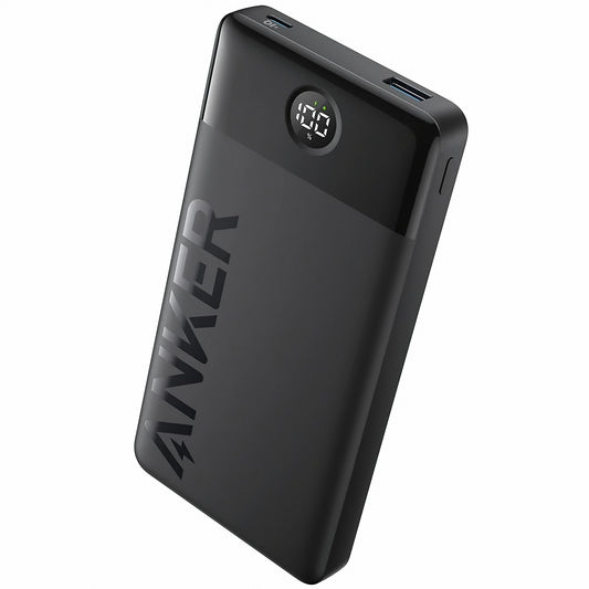 Anker PowerCore 324 eksternt batteri, 10000 mAh, 12 W, 1 x USB-A - 1 x USB-C, svart A1237G11