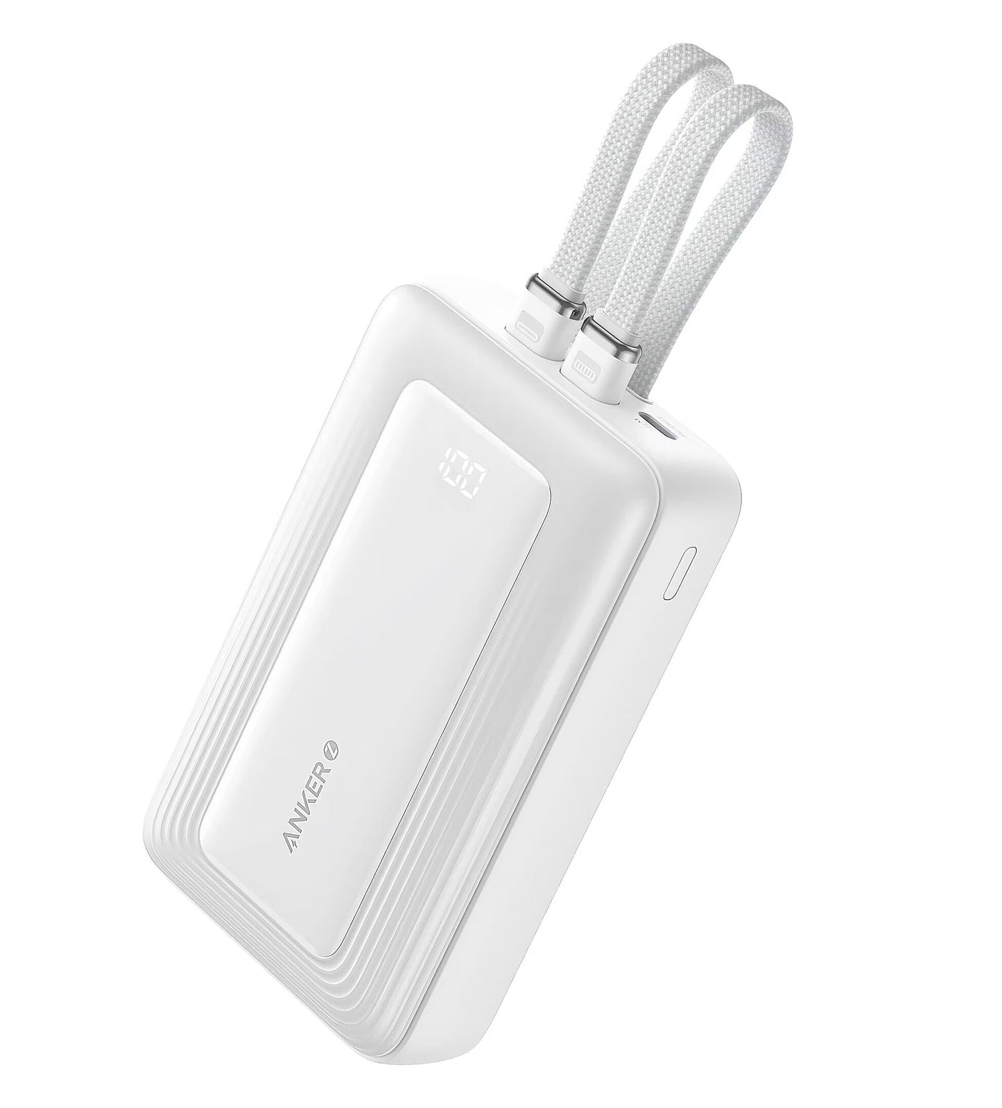 Ekstern batteri Anker PowerCore, 20000mAh, 30W, QC + PD, 1 x Lightning - 1 x USB-A - 2 x USB-C, Hvit A1681H21
