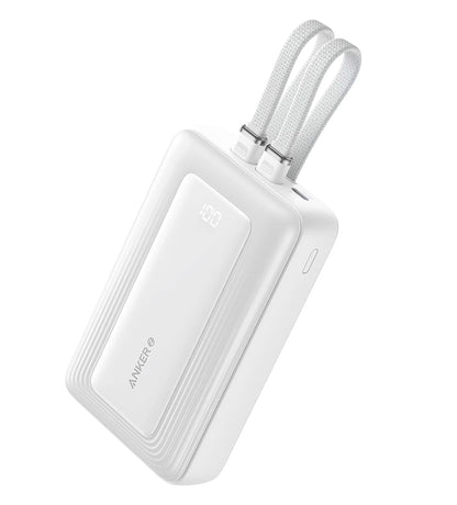 Ekstern batteri Anker PowerCore, 20000mAh, 30W, QC + PD, 1 x Lightning - 1 x USB-A - 2 x USB-C, Hvit A1681H21