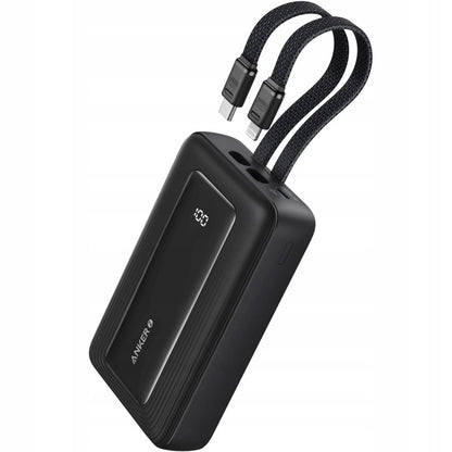 Anker PowerCore Ekstern Batteri, 10000mAh, 30W, QC + PD, 1 x Lightning - 1 x USB-A - 2 x USB-C, Svart A1680G11