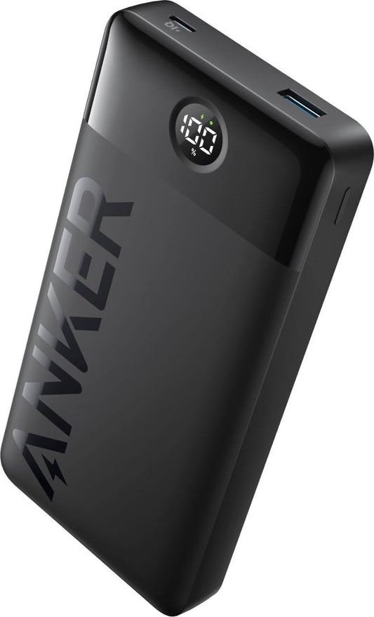 Anker PowerCore 326 eksternt batteri, 20000 mAh, 15 W, 1 x USB-A - 1 x USB-C, svart A1367G11