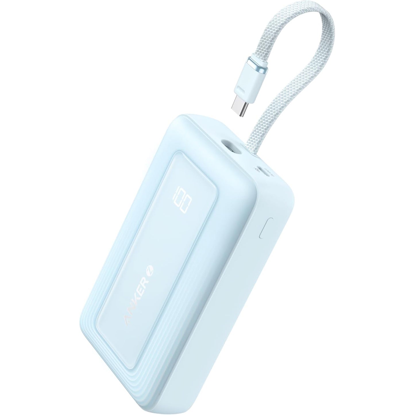Anker Zolo Ekstern Batteri, 20000mAh, 30W, QC + PD, 1 x USB-A - 2 x USB-C, Blå A1689031