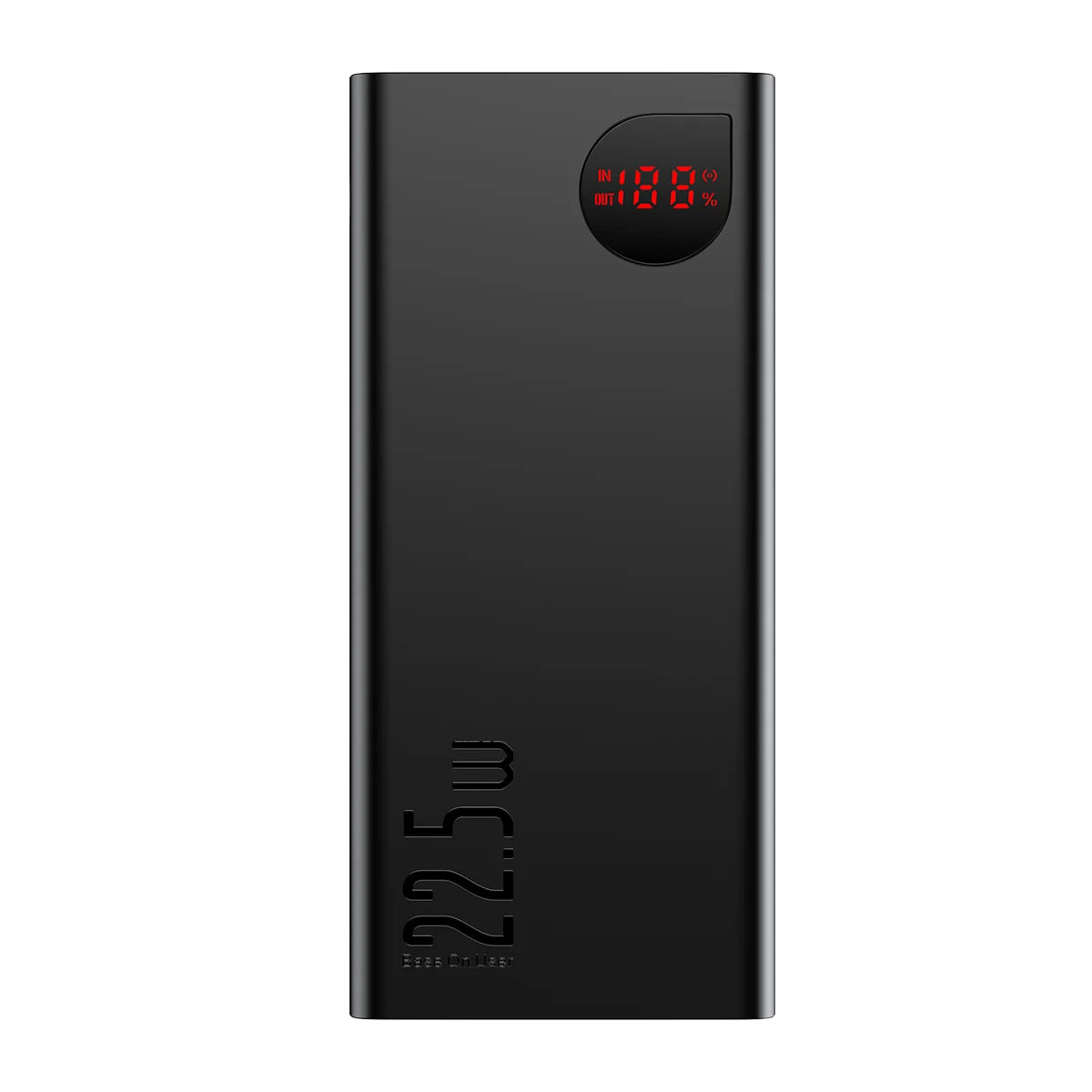 Ekstern batteri Baseus Adaman, 40000mAh, 22.5W, QC + PD, 1 x USB-C - 3 x USB-A, Svart