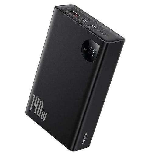 Ekstern batteri Baseus Adaman, 24000mAh, 140W, QC + PD, 1 x USB-C - 2 x USB-A, Svart P10021508113-00