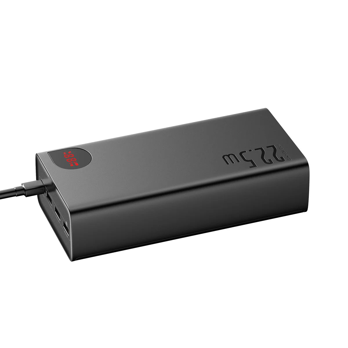 Ekstern batteri Baseus Adaman, 40000mAh, 22.5W, QC + PD, 1 x USB-C - 3 x USB-A, Svart