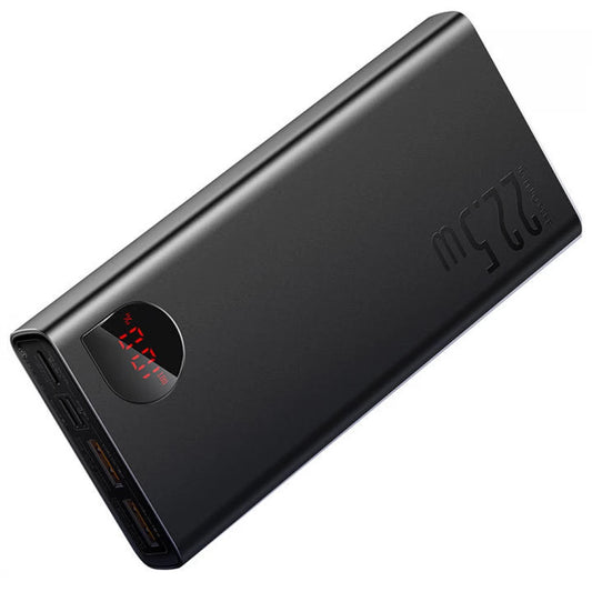 Ekstern Batteri Baseus Adaman, 20000mAh, 22.5W, QC + PD, 1 x USB-C - 2 x USB-A, Svart PPAD070101