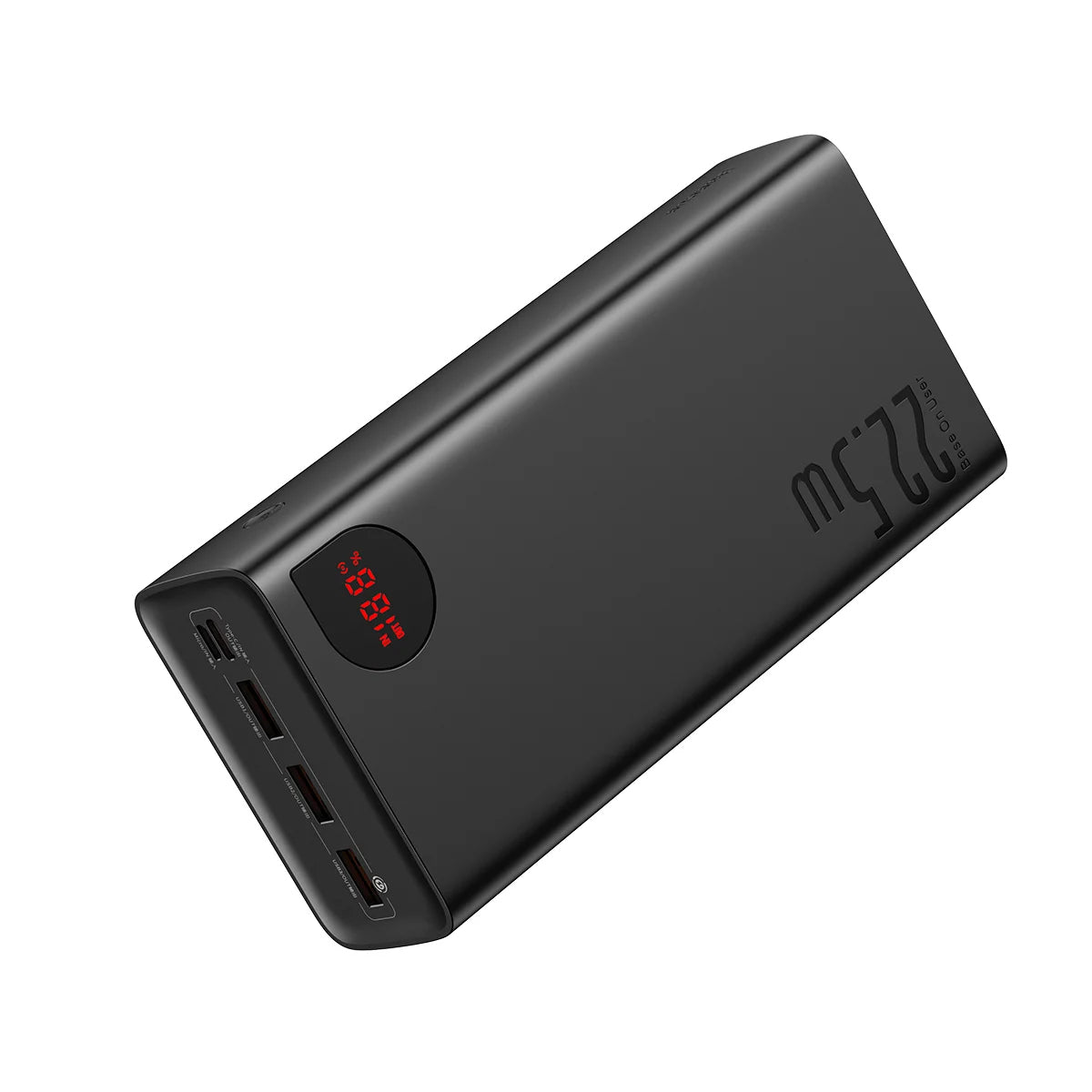 Ekstern batteri Baseus Adaman, 40000mAh, 22.5W, QC + PD, 1 x USB-C - 3 x USB-A, Svart