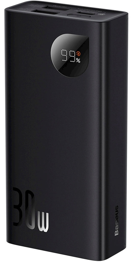 Ekstern Batteri Baseus Adaman2, 10000mAh, 30W, QC + PD, 1 x USB-C - 2 x USB-A, Svart PPAD040101