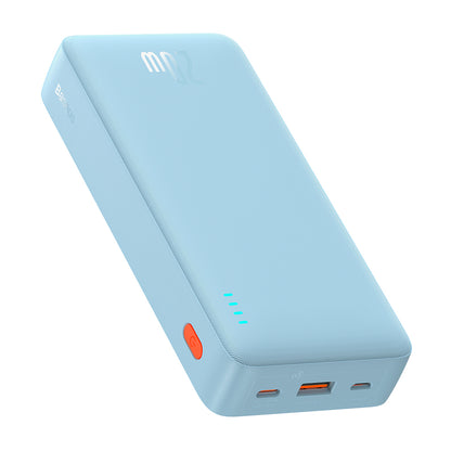 Ekstern Batteri Baseus Airpow, 20000mAh, 20W, QC + PD, 1 x USB-A - 1 x USB-C, Blå P10022804313-00