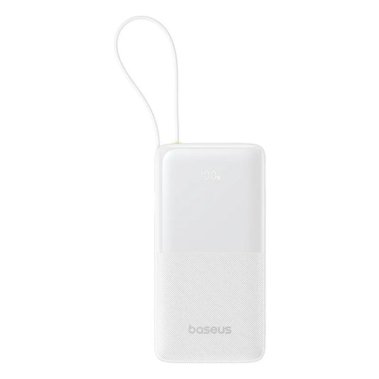 Ekstern batteri Baseus Bipow 2, 10000mAh, 20W, QC + PD, 1 x USB-A - 2 x USB-C, Hvit P10077101213-00