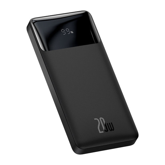 Ekstern batteri Baseus Bipow, 10000mAh, 20W, QC + PD, 1 x USB-C - 2 x USB-A, Svart PPBD050301