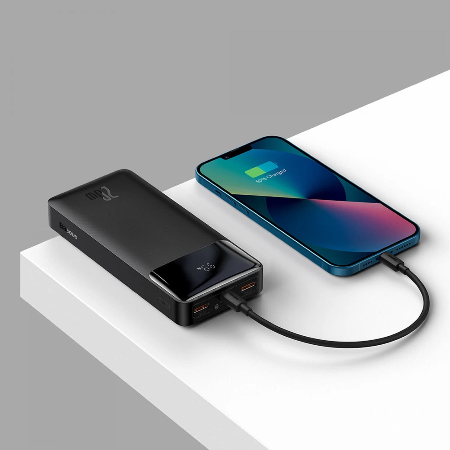 Ekstern Batteri Baseus Bipow, 20000mAh, 20W, QC + PD, 1 x USB-C - 2 x USB-A, Svart PPBD050501