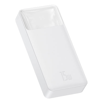 Ekstern batteri Baseus Bipow, 20000mAh, 15W, 1 x USB-C - 2 x USB-A, Hvit PPBD050102