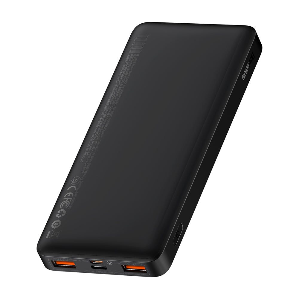 Ekstern batteri Baseus Bipow, 10000mAh, 20W, QC + PD, 1 x USB-C - 2 x USB-A, Svart PPBD050301