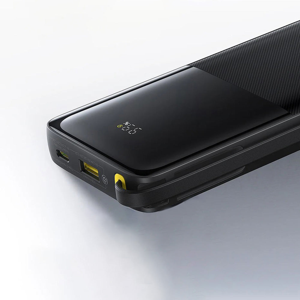 Ekstern batteri Baseus Bipow 2, 10000mAh, 20W, QC + PD, 1 x USB-A - 2 x USB-C, Svart P10077101113-00