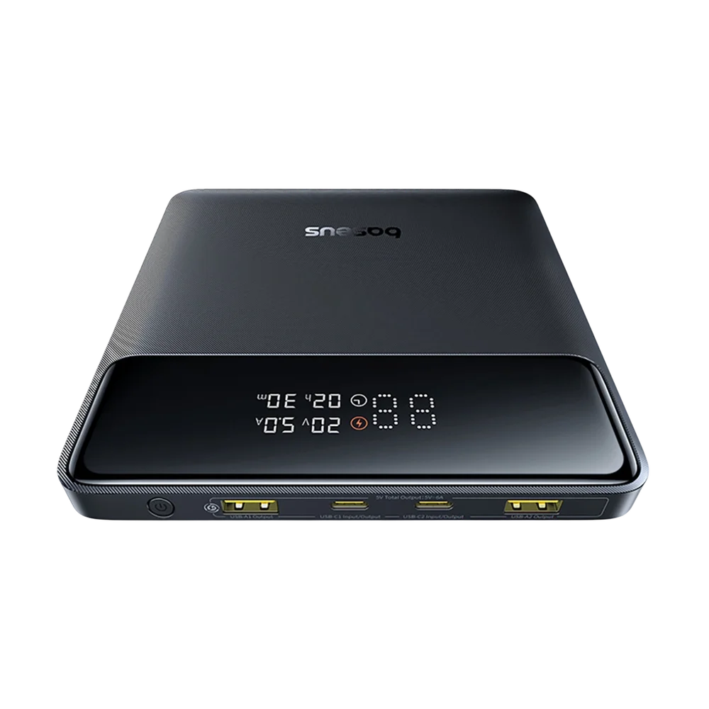 Ekstern batteri Baseus Blade H1, 20000mAh, 100W, QC + PD, 2 x USB-A - 2 x USB-C, Svart P10021604123-00