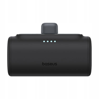 Ekstern batteri Baseus Compact, 5000mAh, 20W, PD, 1 x Lightning - 1 x USB-C, Svart P10068307113-00