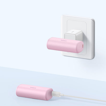 Ekstern batteri Baseus Compact, 5000mAh, 20W, PD, 2 x USB-C, Rosa P10068306413-00