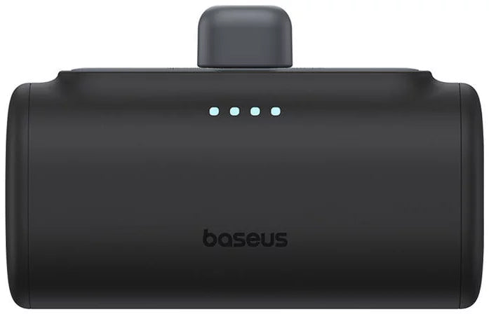 Ekstern batteri Baseus Compact, 5000mAh, 20W, PD, 1 x Lightning - 1 x USB-C, Svart P10068307113-00