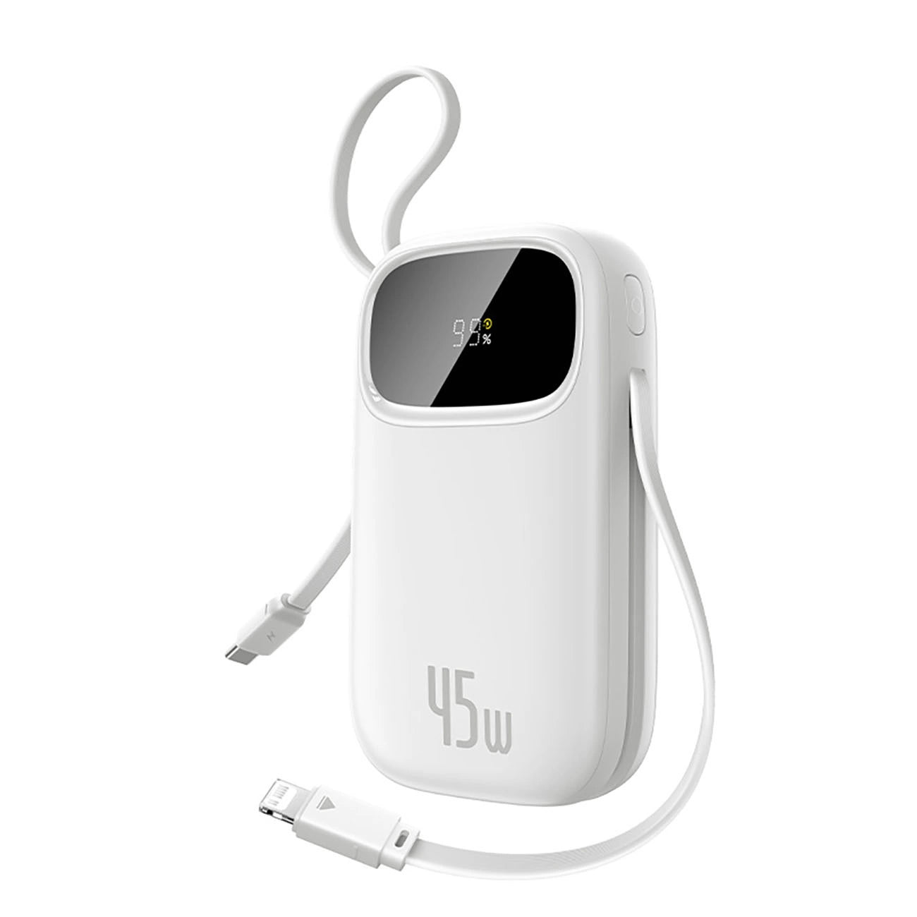 Ekstern batteri Baseus EnerFill FC31, 20000mAh, 45W, QC + PD, 1 x Lightning - 1 x USB-A - 2 x USB-C, Hvit E0028D01