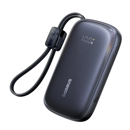 Ekstern batteri Baseus EnerFill FC21 QPow 3 Ultra, 20000mAh, 45W, QC + PD, 1 x USB-A - 1 x USB-C, Svart E0027P00
