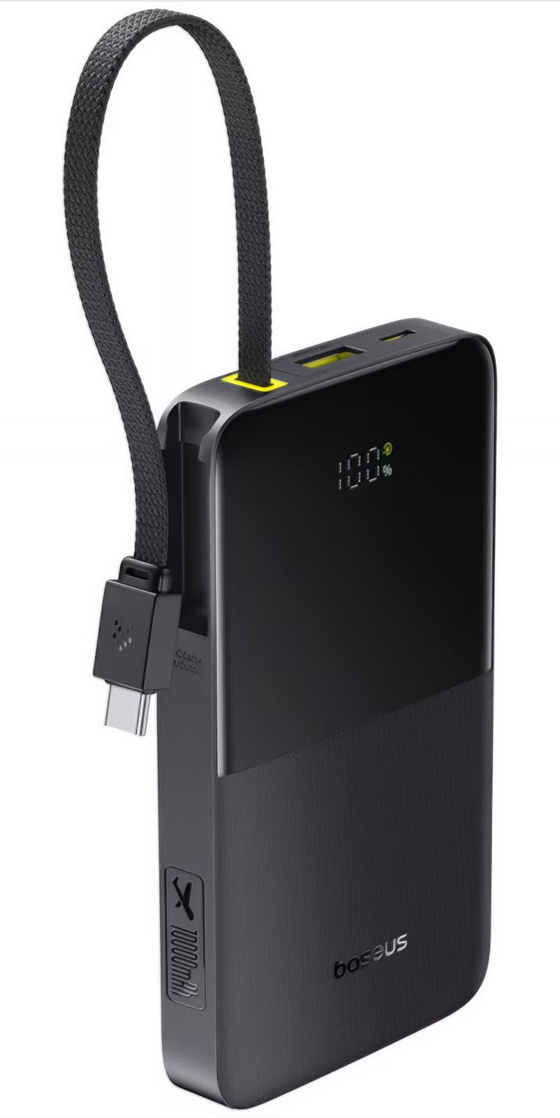 Ekstern batteri Baseus EnerFill Bipow2 Pro, 10000mAh, 22.5W, QC + PD, 1 x USB-A - 2 x USB-C, Svart E0027600