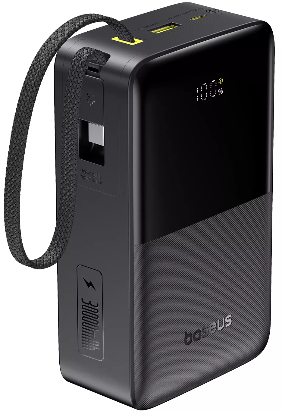 Ekstern batteri Baseus EnerFill Bipow2 Pro, 30000mAh, 22.5W, QC + PD, 1 x USB-A - 2 x USB-C, Svart E0028100