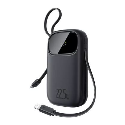 Ekstern batteri Baseus EnerFill FC31, 20000mAh, 22.5W, QC + PD, 1 x Lightning - 1 x USB-A - 2 x USB-C, Svart P10082107123-00