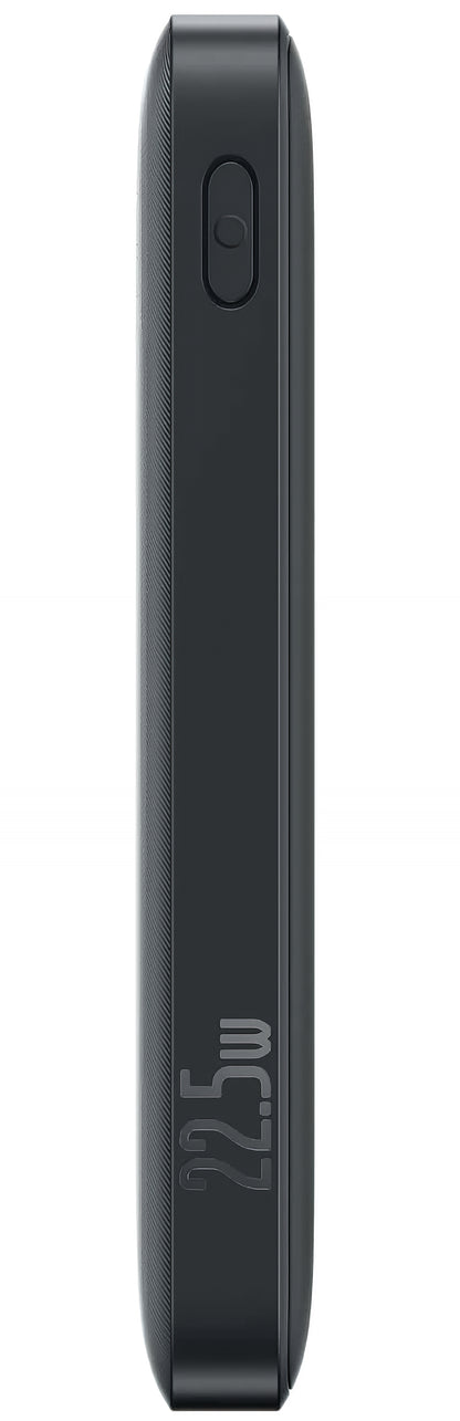 Ekstern batteri Baseus EnerFill FP21, 10000mAh, 22.5W, QC + PD, 1 x USB-A - 2 x USB-C, Svart P1008210D123-00