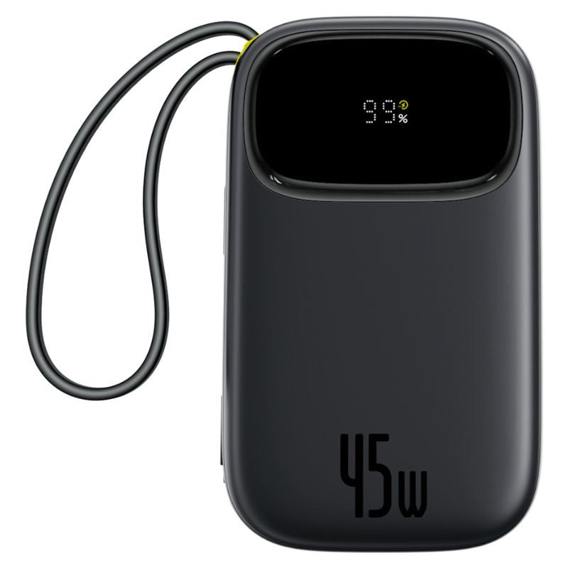 Baseus EnerFill FC31 Qpow 3 eksternt batteri, 10000mAh, 45W, QC + PD, 1 x USB-A - 3 x USB-C, svart P10082102123-00