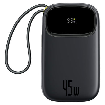 Baseus EnerFill FC31 Qpow 3 eksternt batteri, 10000mAh, 45W, QC + PD, 1 x USB-A - 3 x USB-C, svart P10082102123-00