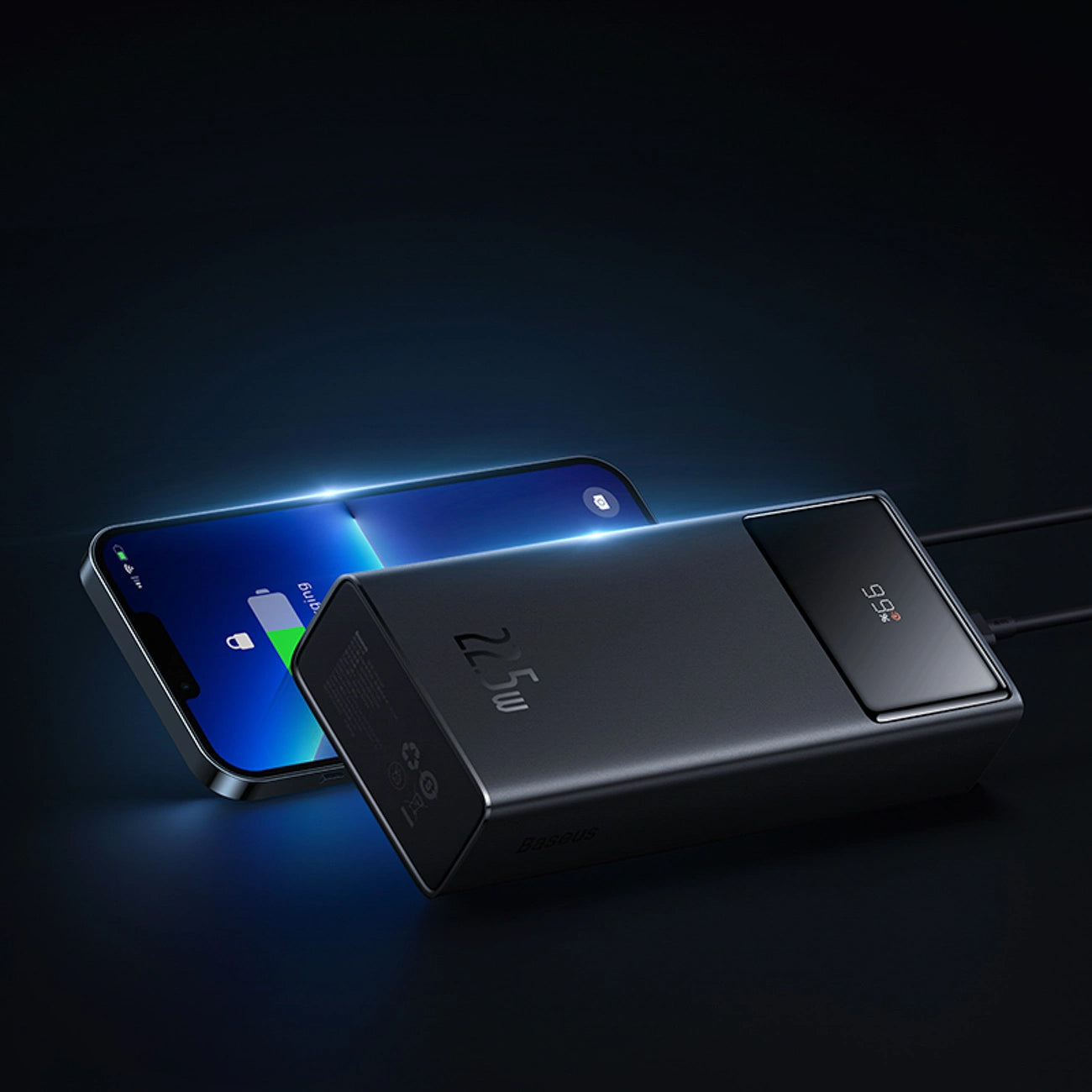 Ekstern batteri Baseus EnerFill FP41, 30000mAh, 22.5W, QC + PD, 1 x USB-C - 2 x USB-A, Svart