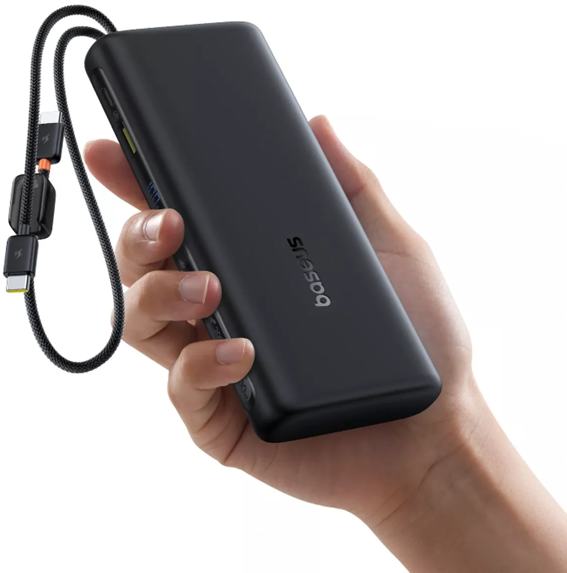 Ekstern batteri Baseus EnerFill FC41, 20000mAh, 100W, QC + PD, 1 x USB-A - 3 x USB-C, Svart E0028N03