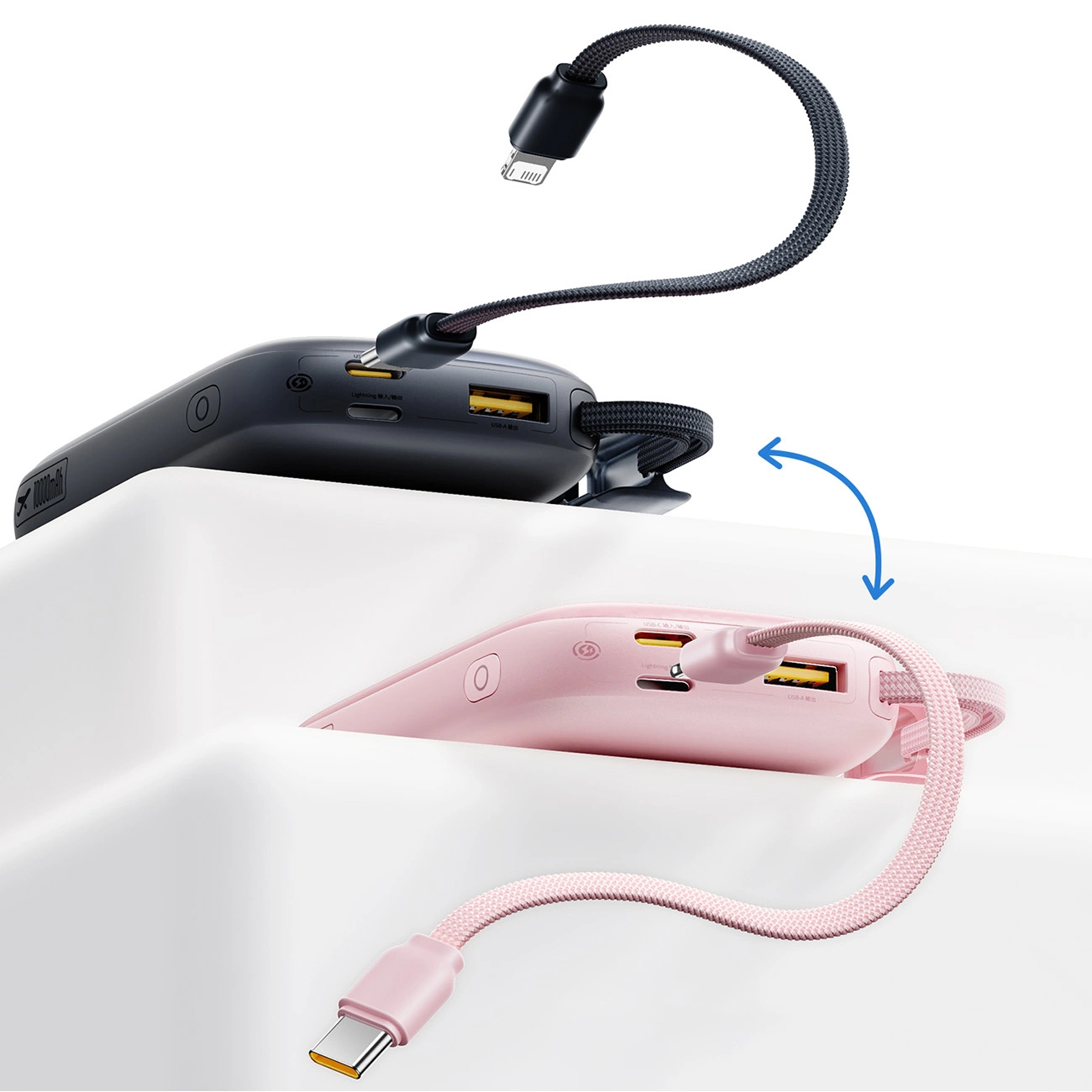 Ekstern Batteri Baseus EnerFill FC21 QPow 3 Ultra, 10000mAh, 22.5W, QC + PD, 1 x USB-A - 1 x USB-C, Svart