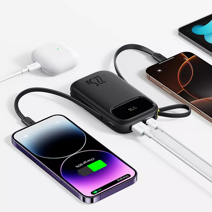 Ekstern batteri Baseus EnerFill FC31, 20000mAh, 22.5W, QC + PD, 1 x Lightning - 1 x USB-A - 2 x USB-C, Svart P10082107123-00
