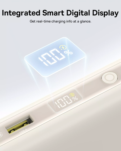 Baseus EnerFill FC41 Ekstern Batteri, 20000mAh, 100W, QC + PD, 1 x USB-A - 3 x USB-C, Hvit E0028N04