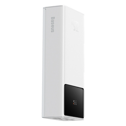 Ekstern batteri Baseus EnerFill FP41, 30000mAh, 22,5W, QC + PD, 1 x USB-C - 2 x USB-A, Hvit E0027K01