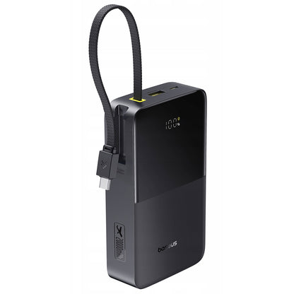 Baseus EnerFill Bipow2 Pro ekstern batteri, 20000mAh, 22.5W, QC + PD, 1 x USB-A - 2 x USB-C, Svart E0027701