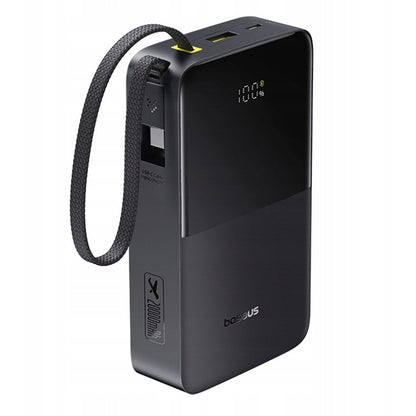 Baseus EnerFill Bipow2 Pro ekstern batteri, 20000mAh, 22.5W, QC + PD, 1 x USB-A - 2 x USB-C, Svart E0027701