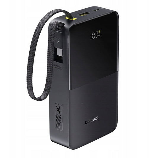 Baseus EnerFill Bipow2 Pro ekstern batteri, 20000mAh, 22.5W, QC + PD, 1 x USB-A - 2 x USB-C, Svart E0027701