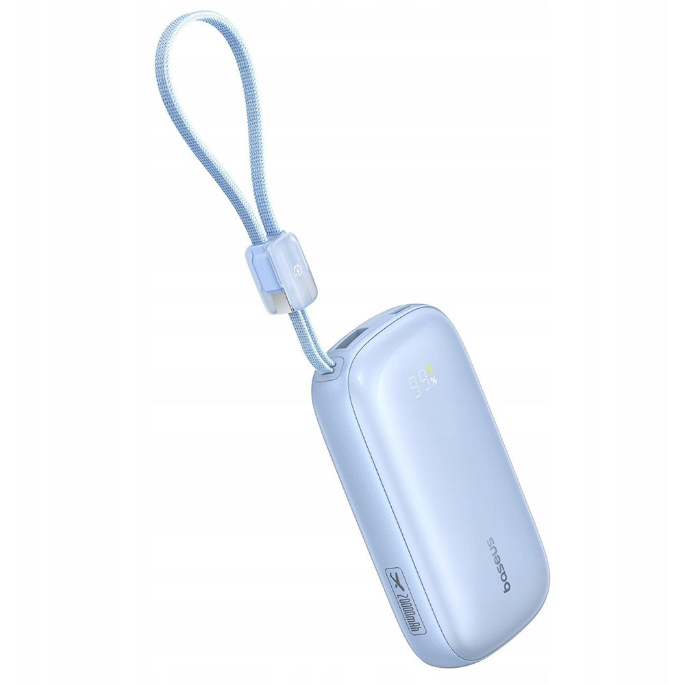 Ekstern batteri Baseus EnerFill FC21 Qpow 3 Ultra, 10000mAh, 22.5W, QC + PD, 1 x USB-A - 1 x USB-C, Blå E0027L03