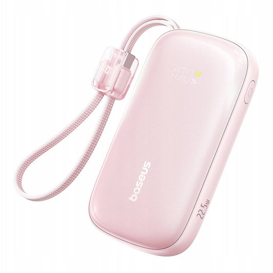 Ekstern batteri Baseus EnerFill FC21 Qpow 3 Ultra, 10000mAh, 22.5W, QC + PD, 1 x USB-A - 1 x USB-C, Rosa E0027L02