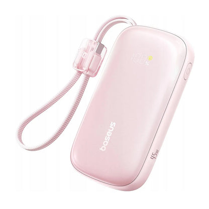 Ekstern batteri Baseus EnerFill FC21 Qpow 3 Ultra, 10000mAh, 45W, QC + PD, 1 x USB-A - 1 x USB-C, Rosa E0027Q02