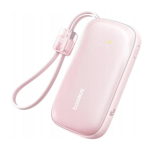 Ekstern batteri Baseus EnerFill FC21 Qpow 3 Ultra, 10000mAh, 45W, QC + PD, 1 x USB-A - 1 x USB-C, Rosa E0027Q02