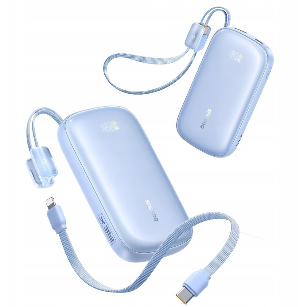 Ekstern batteri Baseus EnerFill FC21 Qpow 3 Ultra, 20000mAh, 22.5W, QC + PD, 1 x USB-A - 1 x USB-C, Blå E0027M03