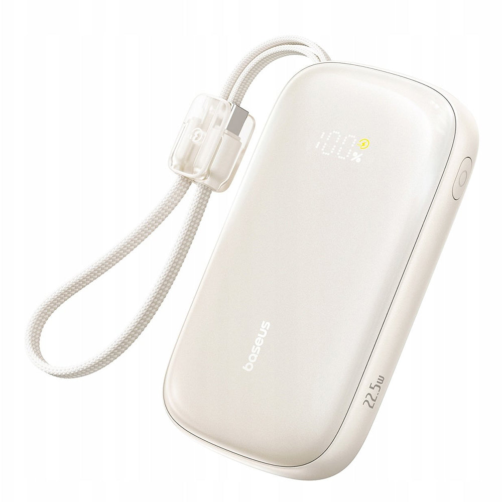 Ekstern batteri Baseus EnerFill FC21 Qpow 3 Ultra, 20000mAh, 22.5W, QC + PD, 1 x USB-A - 1 x USB-C, Beige E0027M01